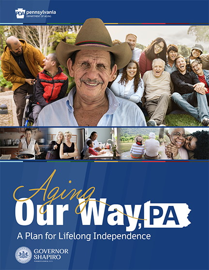 Aging Our Way Publicaton Cover showing older adults and their families